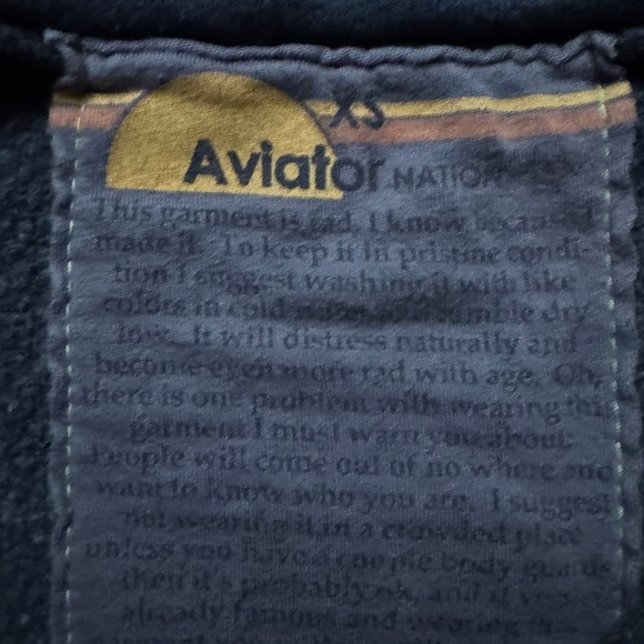 Aviator Nation 5 Stripe Hoodie - Charcoall - Picture 2 of 6